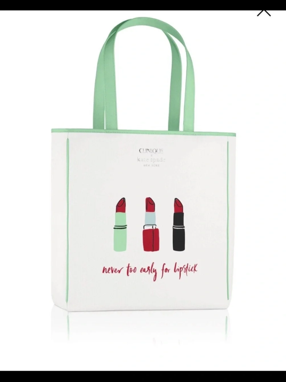 Clinique x Kate Spade collaboration tote bag NWT
